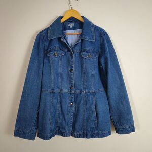 Giacca by J Gallery Vintage Women's Jean Jacket XL Blue Y2K 90s Denim